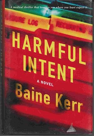 Seller image for HARMFUL INTENT A Novel for sale by Blackbird Bookshop
