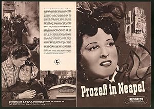 Seller image for Filmprogramm PFI Nr. 69 /55, Prozess in Neapel, Amadeo Nazzari, Mariella Lotti, Regie: Luigi Zampa for sale by Bartko-Reher