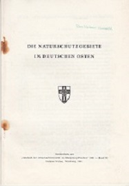 Seller image for Die Naturschutzgebiete im Deutschern Osten. for sale by Buchversand Joachim Neumann