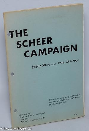 Seller image for The Scheer campaign for sale by Bolerium Books Inc.
