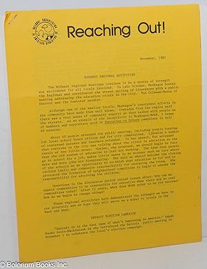 Seller image for Reaching out! November 1981 for sale by Bolerium Books Inc.