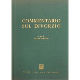 Bild des Verkufers fr Commentario sul divorzio zum Verkauf von Libreria Antiquaria Giulio Cesare di Daniele Corradi