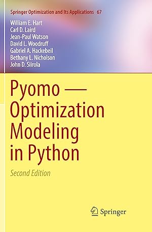 Bild des Verkufers fr Pyomo - Optimization Modeling in Python zum Verkauf von moluna