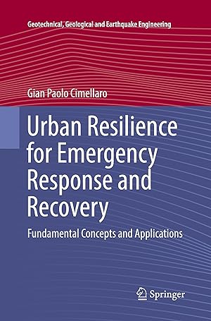 Seller image for Urban Resilience for Emergency Response and Recovery for sale by moluna