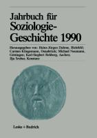 Bild des Verkufers fr Jahrbuch fr Soziologiegeschichte 1990 zum Verkauf von moluna