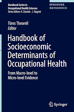 Bild des Verkufers fr Handbook of Socioeconomic Determinants of Occupational Health zum Verkauf von moluna