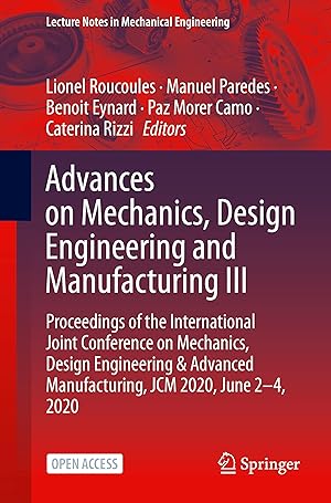 Seller image for Advances on Mechanics, Design Engineering and Manufacturing III for sale by moluna