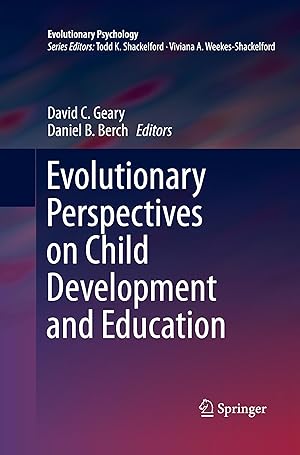 Imagen del vendedor de Evolutionary Perspectives on Child Development and Education a la venta por moluna