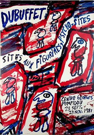 Sites aux Figurines, Psycho-Sites - (Ausstellungsplakat / 1981)
