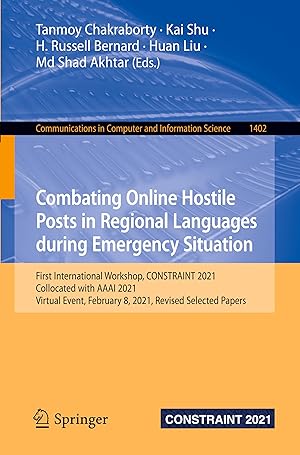 Seller image for Combating Online Hostile Posts in Regional Languages during Emergency Situation for sale by moluna