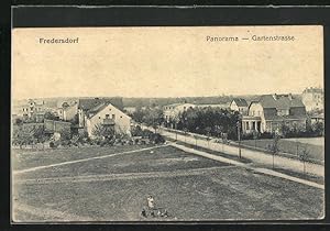 Ansichtskarte Fredersdorf / Uckermark, Panorama mit Gartenstrasse
