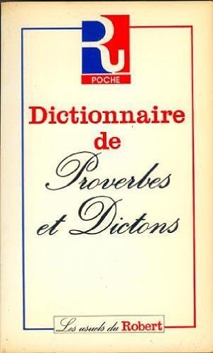 Seller image for Dictionnaire de proverbes et dictons for sale by JLG_livres anciens et modernes