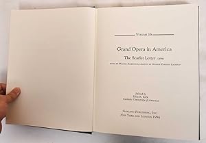 Immagine del venditore per Nineteenth-century American musical theater - Vol. 16: Grand opera in America: The Scarlet Letter : (1896) venduto da Mullen Books, ABAA