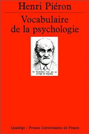 Imagen del vendedor de Vocabulaire de la psychologie a la venta por JLG_livres anciens et modernes