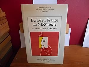 Ecrire en France au XIXe siècle