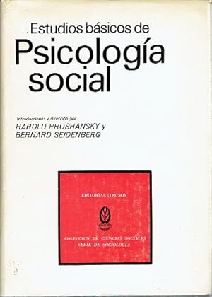 Imagen del vendedor de Estudios bsicos de psicologa social a la venta por LIBRERA LAS HOJAS