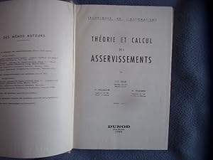 Imagen del vendedor de Thorie et calcul des asservissements a la venta por arobase livres