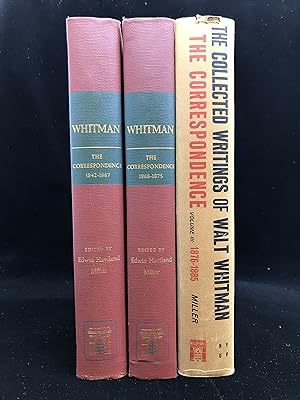 The Correspondence of Walt Whitman - 1842-1885. (Volumes 1, 2 and 3.)