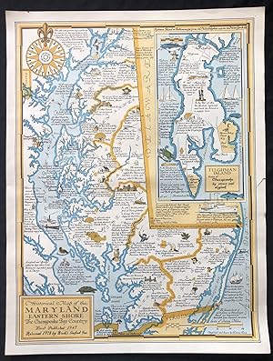 1978 Pictorial Map of the Maryland Eastern Shore: The Chesapeake Bay Country