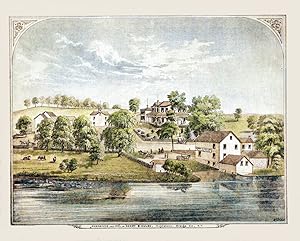Middletown - Hulse Residence, Orange Co., New York 1875 Color Giclee Print