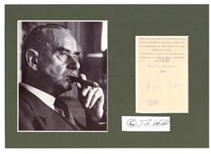 Imagen del vendedor de THOMAS MANN (1875-1955) deutscher Schriftsteller, Literatur-Nobelpreis 1929 a la venta por Herbst-Auktionen