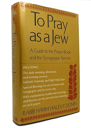 Immagine del venditore per TO PRAY AS A JEW venduto da Rare Book Cellar