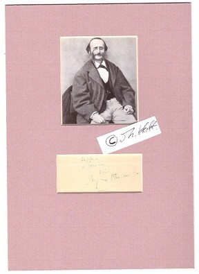 JACQUES OFFENBACH (Jakob Offenbach, 1819-80) deutscher Komponist und Cellist. Er gilt als Begründ...