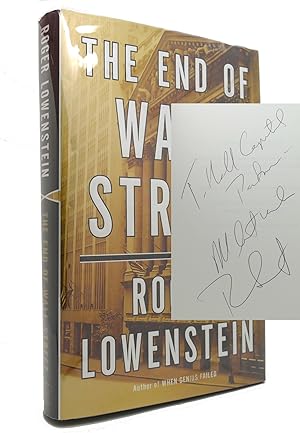 Seller image for THE END OF WALL STREET Signed 1st for sale by Rare Book Cellar