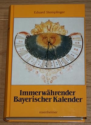 Bild des Verkufers fr Immerwhrender Bayerischer Kalender. zum Verkauf von Antiquariat Gallenberger