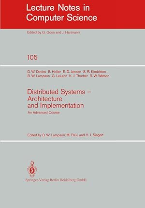 Bild des Verkufers fr Distributed Systems - Architecture and Implementation zum Verkauf von moluna