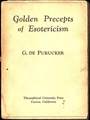 Bild des Verkufers fr Golden Precepts of Esotericism zum Verkauf von Cat's Curiosities