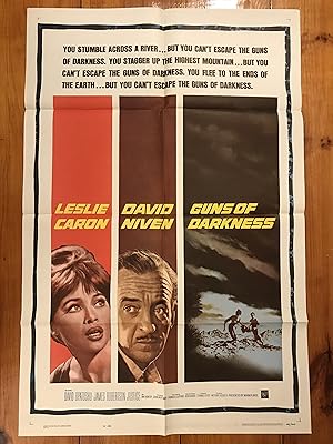 Bild des Verkufers fr Guns of Darkness One Sheet 1962 Leslie Caron, David Niven zum Verkauf von AcornBooksNH