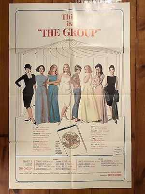 Imagen del vendedor de The Group One Sheet Style B 1966 Candice Bergen, Joan Hackett a la venta por AcornBooksNH