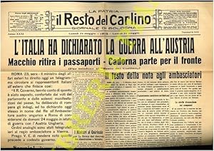 L'Italia ha dichiarato la guerra all'Austria.