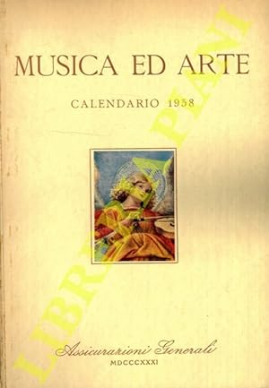 Musica ed arte. Calendario 1958.