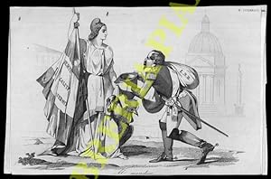 Satira caricaturale antipapalina e antifrancese (Repubblica romana del 1849)