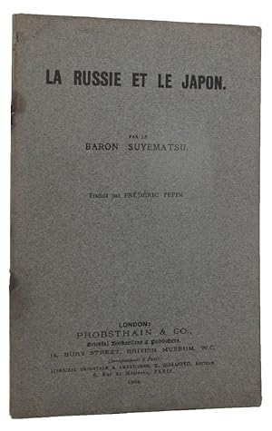 Imagen del vendedor de LA RUSSIE ET LE JAPON. [cover title] a la venta por Kay Craddock - Antiquarian Bookseller