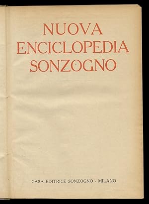 NUOVA Enciclopedia Sonzogno.