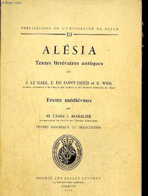 Seller image for Alsia, textes littraires antiques, textes mdivaux for sale by Le-Livre
