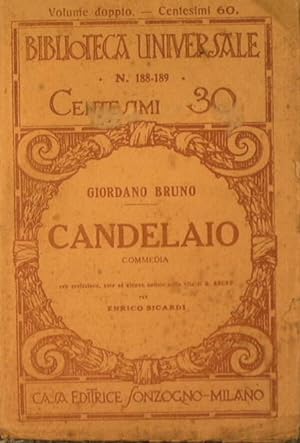 Bild des Verkufers fr Candelaio zum Verkauf von Antica Libreria di Bugliarello Bruno S.A.S.