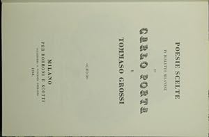 Bild des Verkufers fr Poesie scelte in dialetto milanese zum Verkauf von Antica Libreria di Bugliarello Bruno S.A.S.