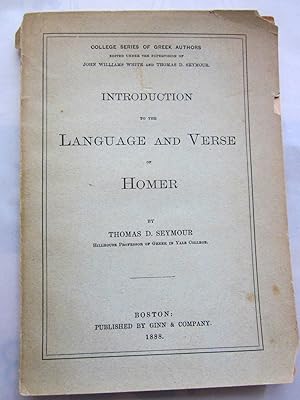 Seller image for Introduction to the Language and Verse of Homer for sale by Ellery Center Books