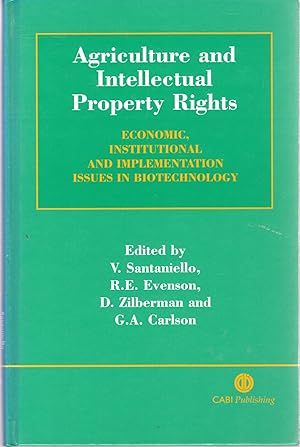 Seller image for Agriculture and Intellectual Property Rights: Economic, Institutional and Implementation Issues in Biotechnology for sale by Dorley House Books, Inc.
