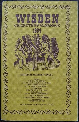 Bild des Verkufers fr Wisden Cricketers' Almanack 1994. Edited by Matthew Engel. 131st Edition zum Verkauf von Vintagestan Books