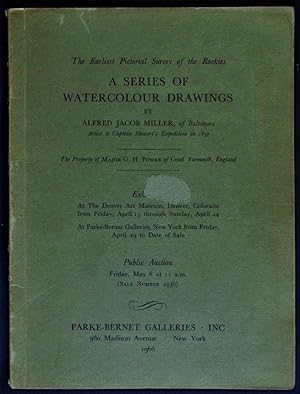 The Earliest Pictorial Survey Of The Rockies / A Series Of / Watercolour Drawings / By / Alfred J...