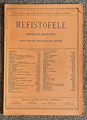 Image du vendeur pour Mefistofele; Opera in Four Acts mis en vente par DogStar Books