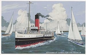 Seller image for Cowes Regatta Arrival Isle of Wight Solent Ship Race Postcard for sale by Postcard Finder