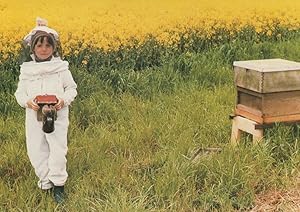 Young Child Beekeeper Bees National Hive Bee Postcard