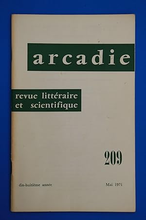 Arcadie - mai 1971 - Numéro 209