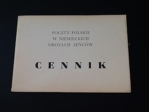 Poczty polskie w niemieckich obozach cennik.( price list of stamps issued in German concentration...